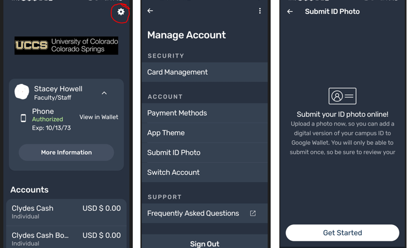Steps for photo upload 